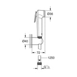 GROHE Set de douche 1 jet Vitalio Trigger Spray 30 26175001