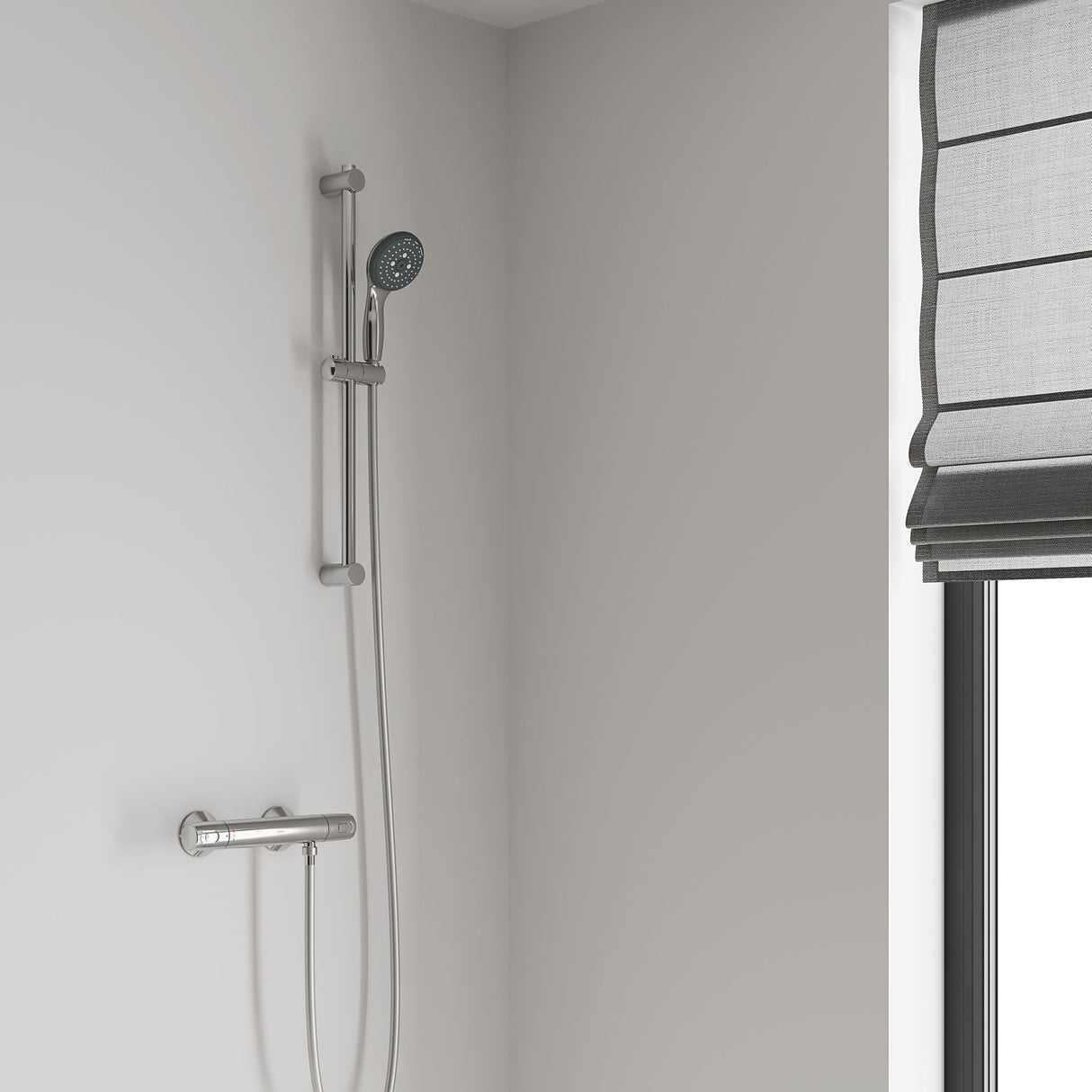 GROHE Set de douche 3 jets avec mitigeur thermostatique Precision Trend 34237002