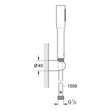 GROHE Set de douche 1 jet Vitalio Get Stick 27459000