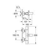 GROHE Mitigeur de bain-douche Precision Joy 34337000