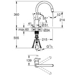 GROHE Mitigeur de cuisine Feel 32671002