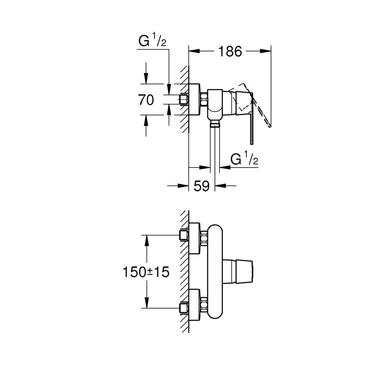 GROHE Mitigeur de douche Get 32888000