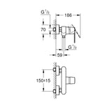 GROHE Mitigeur de douche Get 32888000
