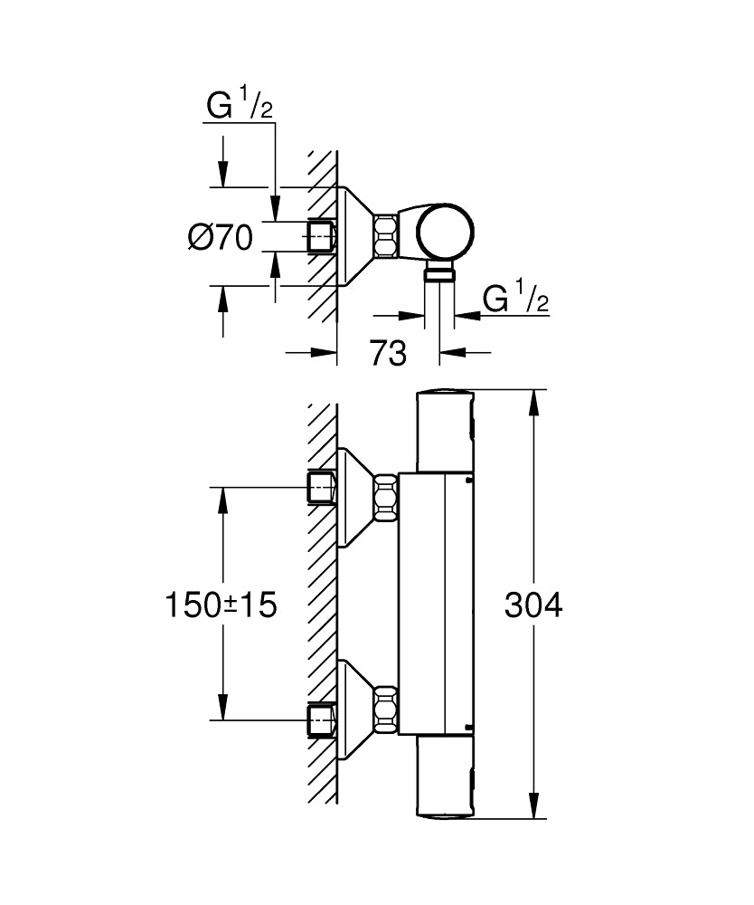 GROHE Mitigeur de douche Precision Start 34594000