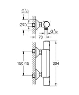 GROHE Mitigeur de douche Precision Start 34594000