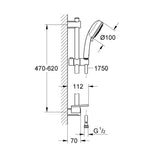 GROHE Set de douche 3 jets Vitalio Comfort 100 26096000