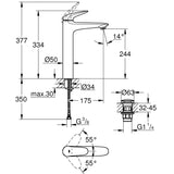 GROHE Mitigeur de lavabo taille XL Wave 23585001