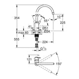 GROHE Mitigeur de cuisine Feel 32670002