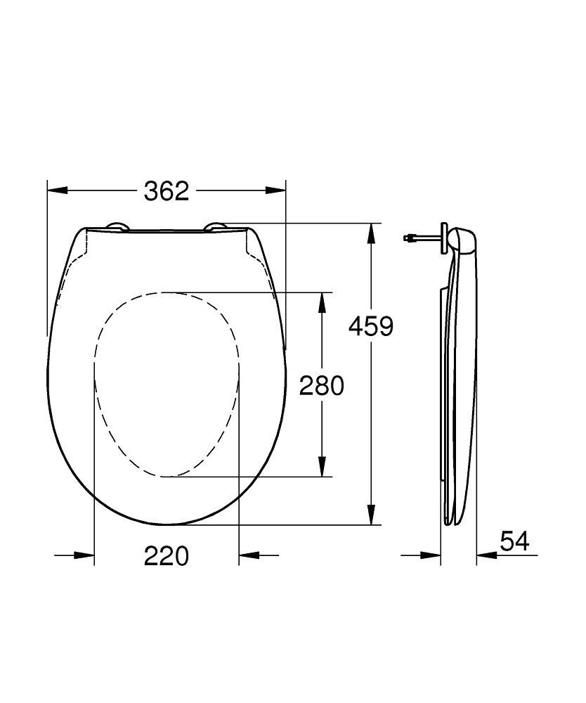 GROHE Abattant WC Bau Ceramic 39492000