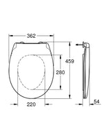GROHE Abattant WC Bau Ceramic 39492000