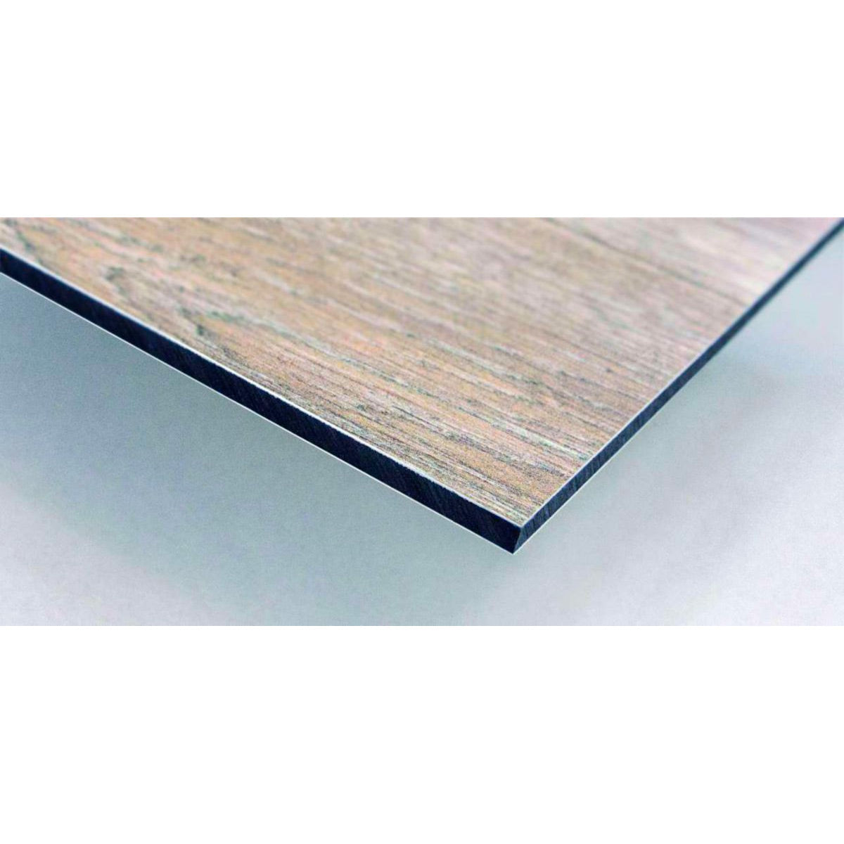 VIPANEL Panneau mural en alu-composite aspect bois coloris Acajou finition mat perlée