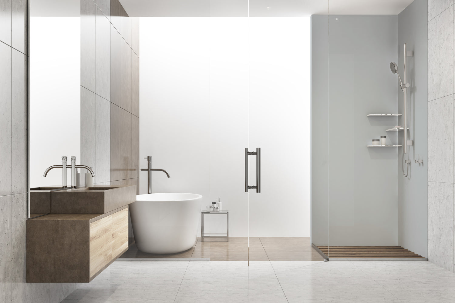 VIPANEL Panneau mural en alu-composite Gris uni finition mat perlée