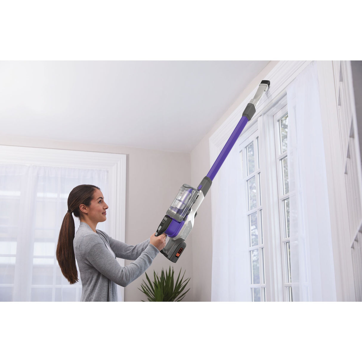 BLACK+DECKER Aspirateur balai Powerseries sans fil 36V BHFEV362DP-QW