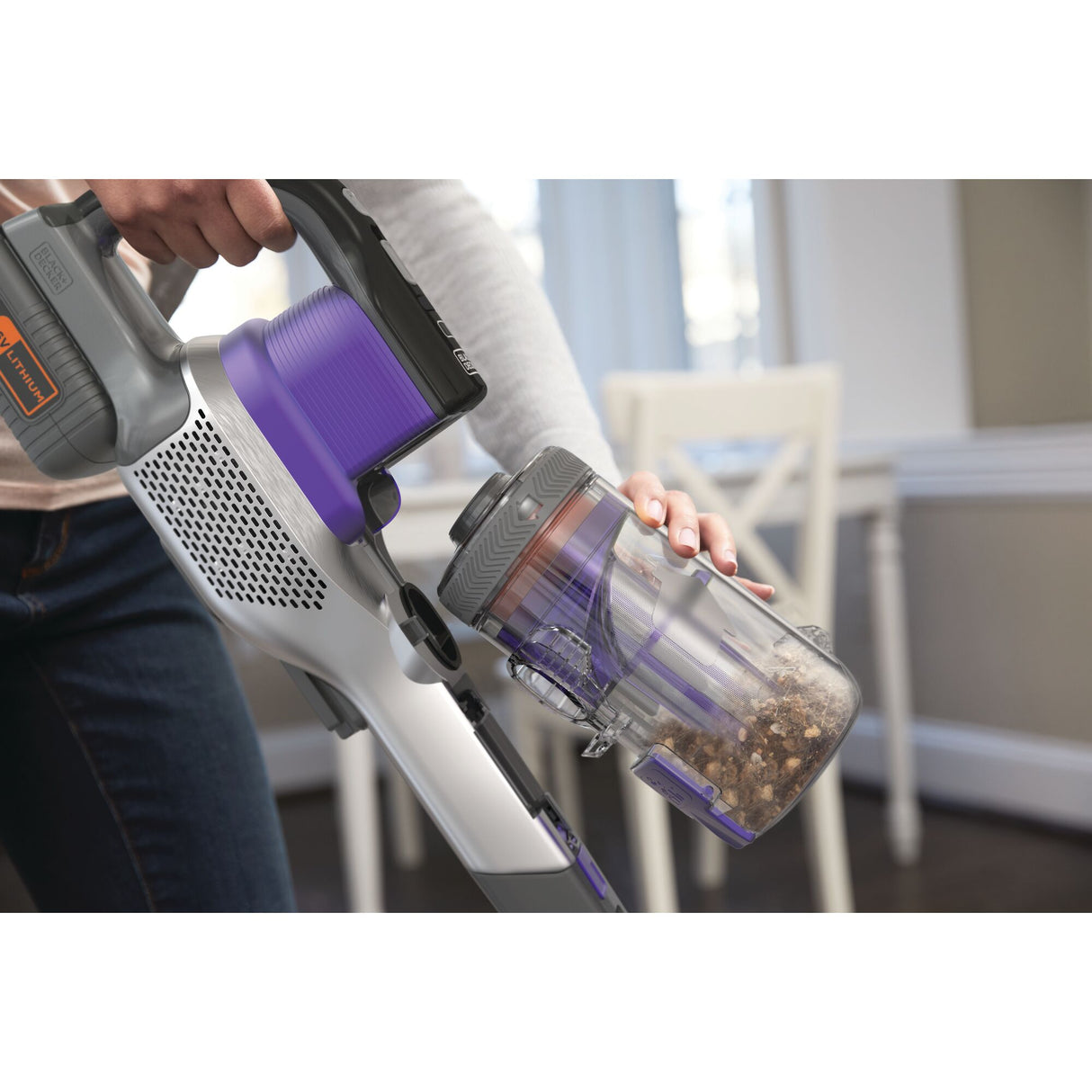 BLACK+DECKER Aspirateur balai Powerseries sans fil 36V BHFEV362DP-QW