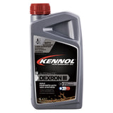 Huile de boîte de vitesses automatique marque Kennol, type Dexron III, bidon gris.