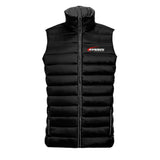 Doudoune sans manches noire Kennol, veste matelassée avec logo de la marque sur la poitrine.