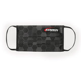 Masque noir Kennol, masque de protection, motif hexagonal, couleur noire.