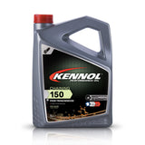 Bidon gris d'huile pour chaîne de tronçonneuse KENNOL Chaining 150, 5L.