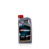 Bouteille grise d’huile pour boîte automatique Kennol DCT 1L, bouchon rouge.