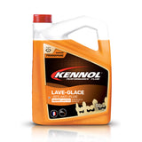 Bidon orange de lave-glace KENNOL anti-pluie, parfum frangipane, 5L.