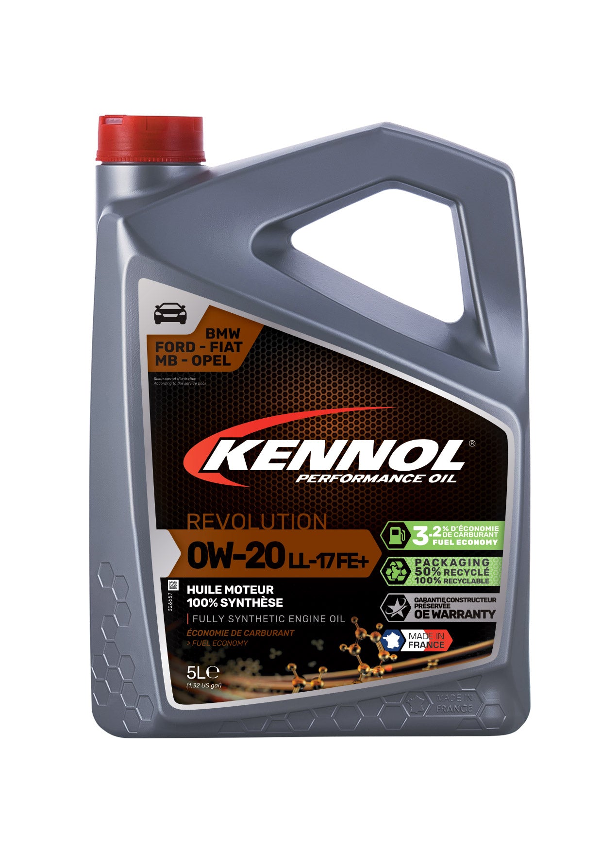 KENNOL Huile moteur REVOLUTION 0W-20 LL-17 FE+